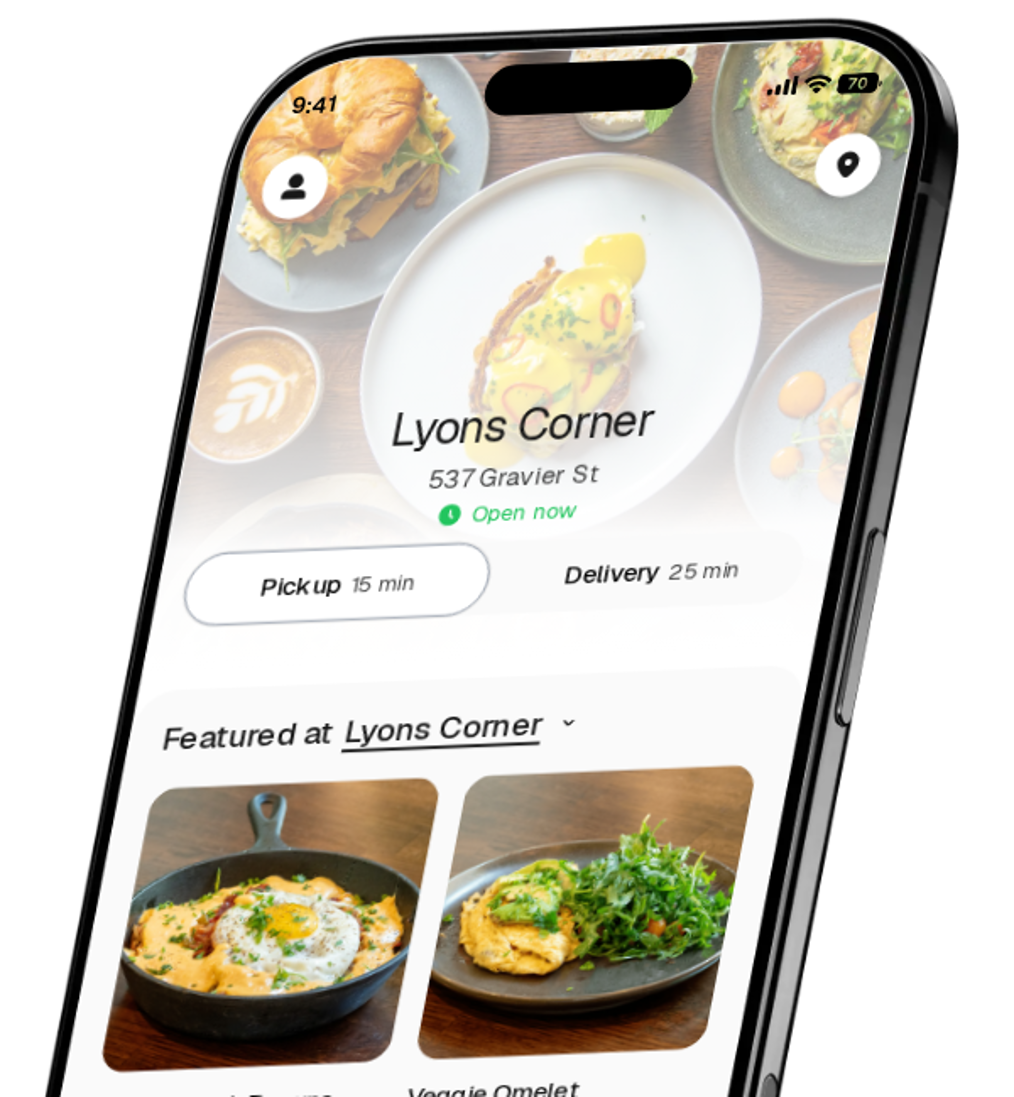 Lyons Corner app preview